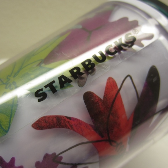 Starbucks 2022 Spring Flower Floral 24 OZ Venti Tumbler Multicolor w/straw - Picture 3 of 11